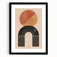 Bohemian Wall Art | Eclectic Boho Decor Canvas | Circle and Arch Design