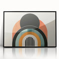 Bohemian Wall Art | Retro Bauhaus Arches Boho Canvas | Eclectic Art Print