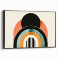 Bohemian Wall Art | Retro Bauhaus Arches Boho Canvas | Eclectic Art Print