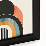 Bohemian Wall Art | Retro Bauhaus Arches Boho Canvas | Eclectic Art Print