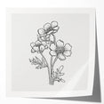 Bohemian Wall Art | Elegant Floral Boho Decor Canvas | Eclectic Art Print