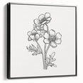 Bohemian Wall Art | Elegant Floral Boho Decor Canvas | Eclectic Art Print
