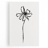 Bohemian Wall Art | Minimalist Floral Line Drawing | Nature-Inspired Art