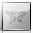 Bohemian Wall Art | Butterfly Boho Decor Canvas | Eclectic Art Print