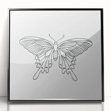 Bohemian Wall Art | Butterfly Boho Decor Canvas | Eclectic Art Print