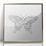 Bohemian Wall Art | Butterfly Boho Decor Canvas | Eclectic Art Print