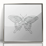 Bohemian Wall Art | Butterfly Boho Decor Canvas | Eclectic Art Print