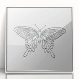 Bohemian Wall Art | Butterfly Boho Decor Canvas | Eclectic Art Print