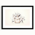 Boho Wall Decor - Elegant Floral Perfume Bottle Bohemian Canvas Art