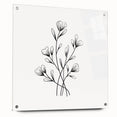 Bohemian Wall Art | Minimalist Floral Boho Decor Canvas | Eclectic Art Print