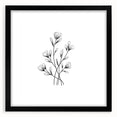 Bohemian Wall Art | Minimalist Floral Boho Decor Canvas | Eclectic Art Print