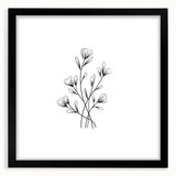 Bohemian Wall Art | Minimalist Floral Boho Decor Canvas | Eclectic Art Print
