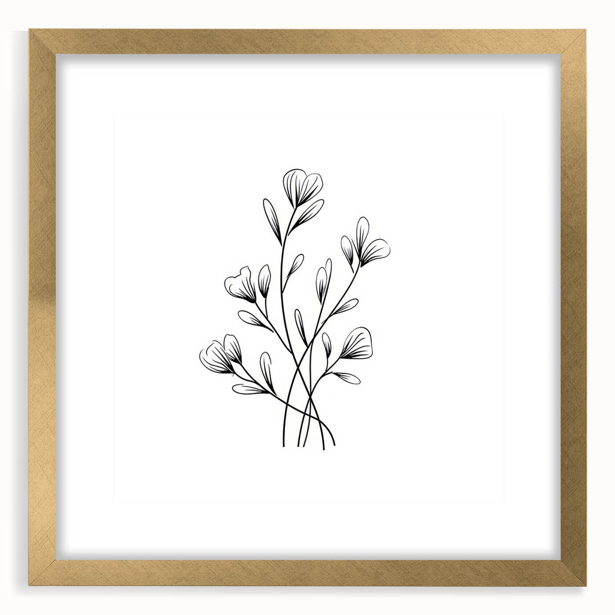Bohemian Wall Art | Minimalist Floral Boho Decor Canvas | Eclectic Art Print