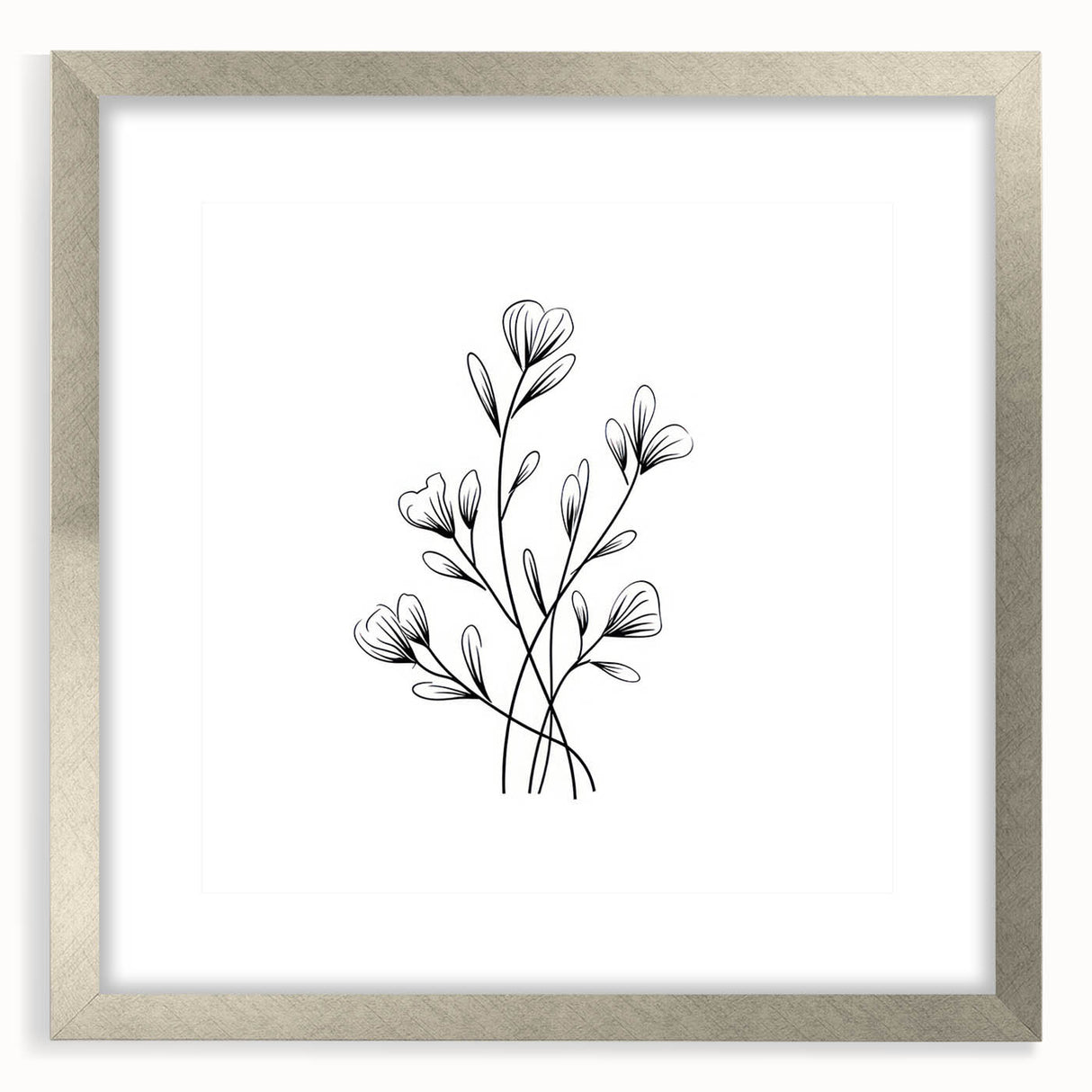Bohemian Wall Art | Minimalist Floral Boho Decor Canvas | Eclectic Art Print