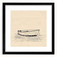 Bohemian Wall Art | Serene Boho Boat Decor Canvas | Eclectic Art Print