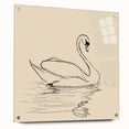 Bohemian Wall Art | Graceful Swan Boho Decor Canvas | Eclectic Art Print
