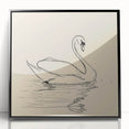 Bohemian Wall Art | Graceful Swan Boho Decor Canvas | Eclectic Art Print