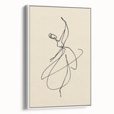Bohemian Wall Art | Graceful Dancer Line Drawing | Minimalist Art Print