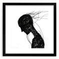 Bohemian Wall Art | Dark Abstract Boho Decor Canvas | Eclectic Art Print
