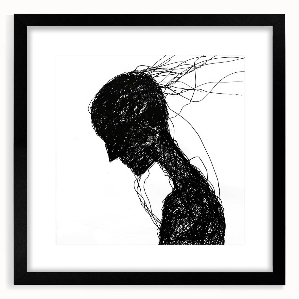 Bohemian Wall Art | Dark Abstract Boho Decor Canvas | Eclectic Art Print