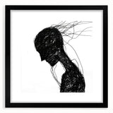 Bohemian Wall Art | Dark Abstract Boho Decor Canvas | Eclectic Art Print