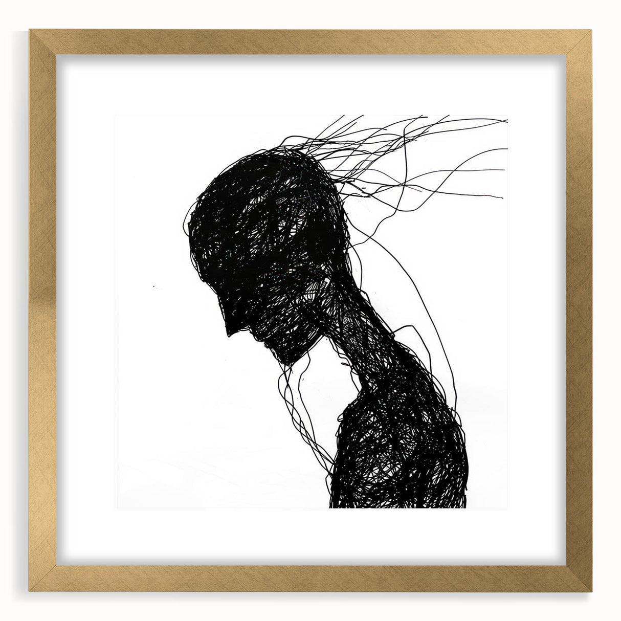 Bohemian Wall Art | Dark Abstract Boho Decor Canvas | Eclectic Art Print