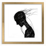 Bohemian Wall Art | Dark Abstract Boho Decor Canvas | Eclectic Art Print
