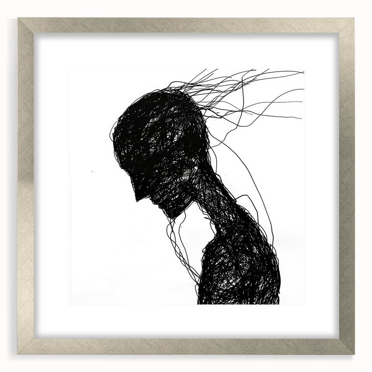 Bohemian Wall Art | Dark Abstract Boho Decor Canvas | Eclectic Art Print