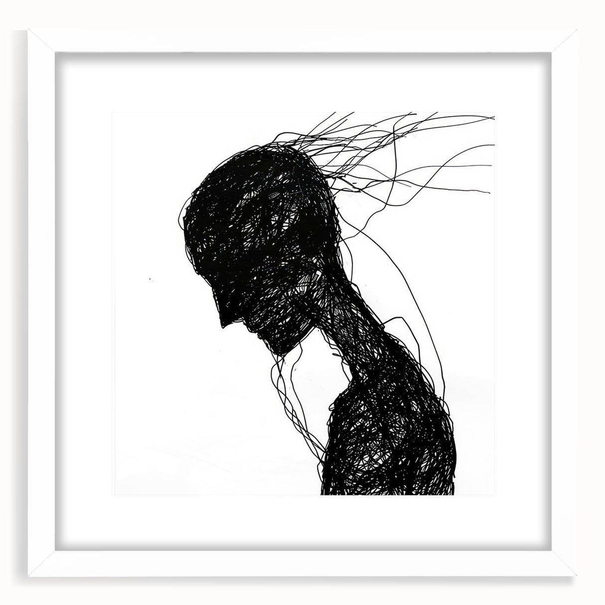 Bohemian Wall Art | Dark Abstract Boho Decor Canvas | Eclectic Art Print