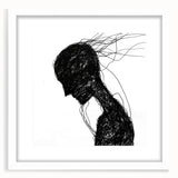 Bohemian Wall Art | Dark Abstract Boho Decor Canvas | Eclectic Art Print