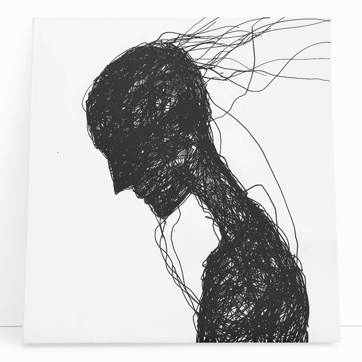Bohemian Wall Art | Dark Abstract Boho Decor Canvas | Eclectic Art Print