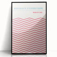 Bohemian Wall Art | Bauhaus Exhibition Berlin 1919 Boho Canvas | Zigzag Print