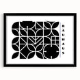 Bohemian Wall Art | Modern Monochrome Geometric Boho Canvas Print