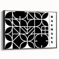 Bohemian Wall Art | Modern Monochrome Geometric Boho Canvas Print