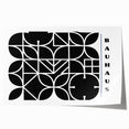 Bohemian Wall Art | Modern Monochrome Geometric Boho Canvas Print