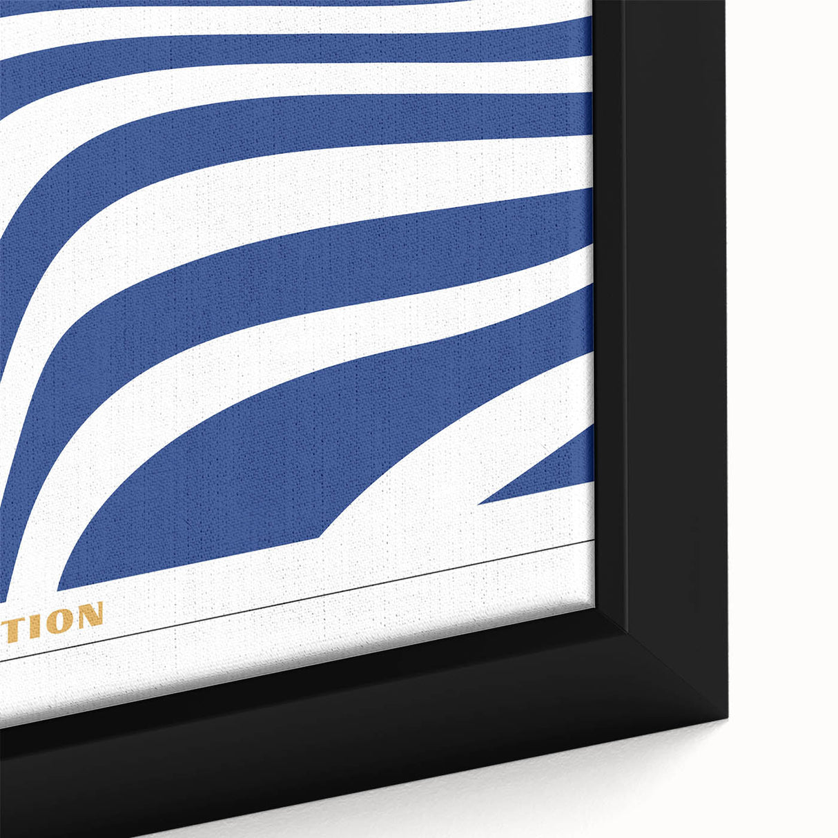 Bohemian Wall Art | Blue & White Bauhaus-Inspired Boho Canvas Print