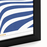 Bohemian Wall Art | Blue & White Bauhaus-Inspired Boho Canvas Print