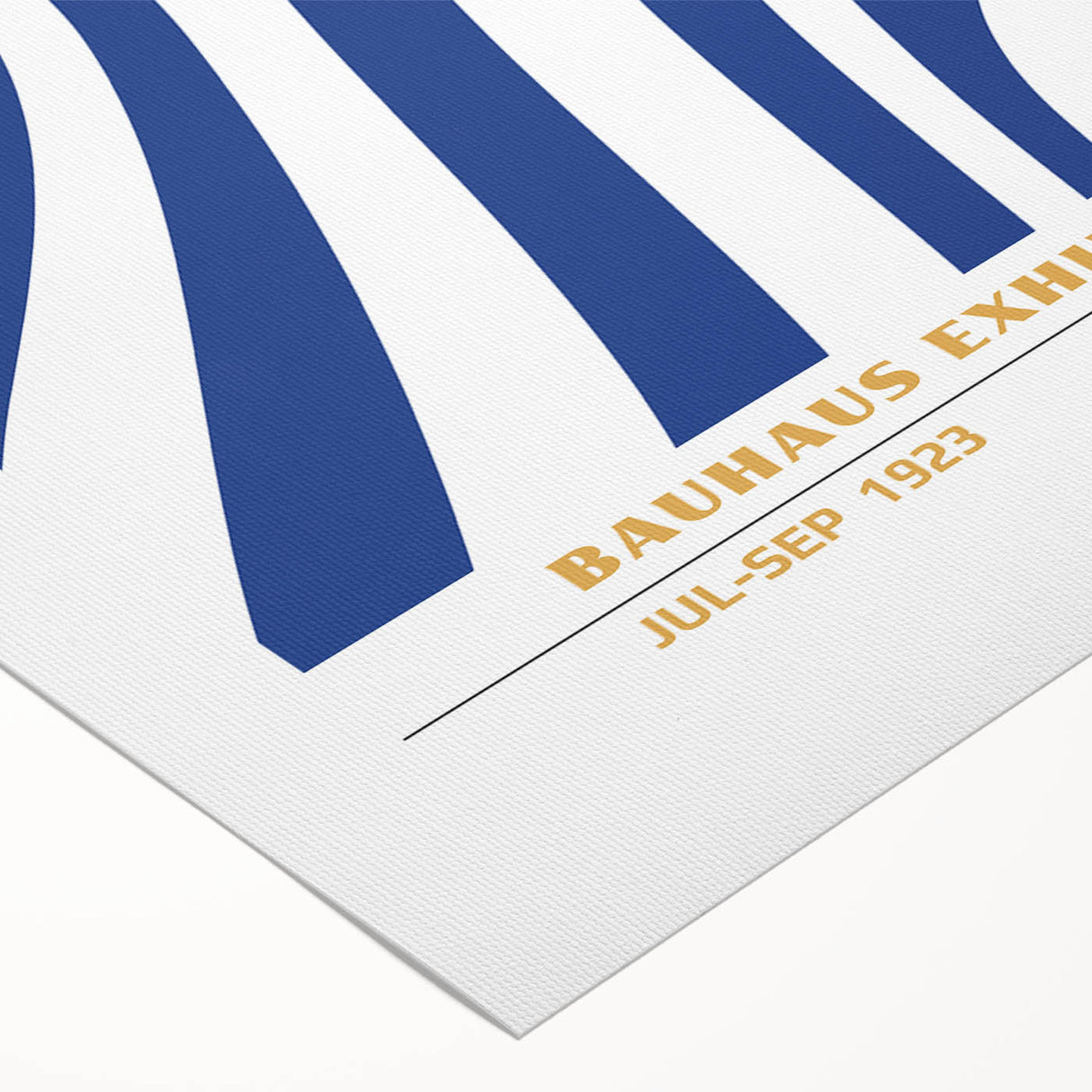 Bohemian Wall Art | Blue & White Bauhaus-Inspired Boho Canvas Print