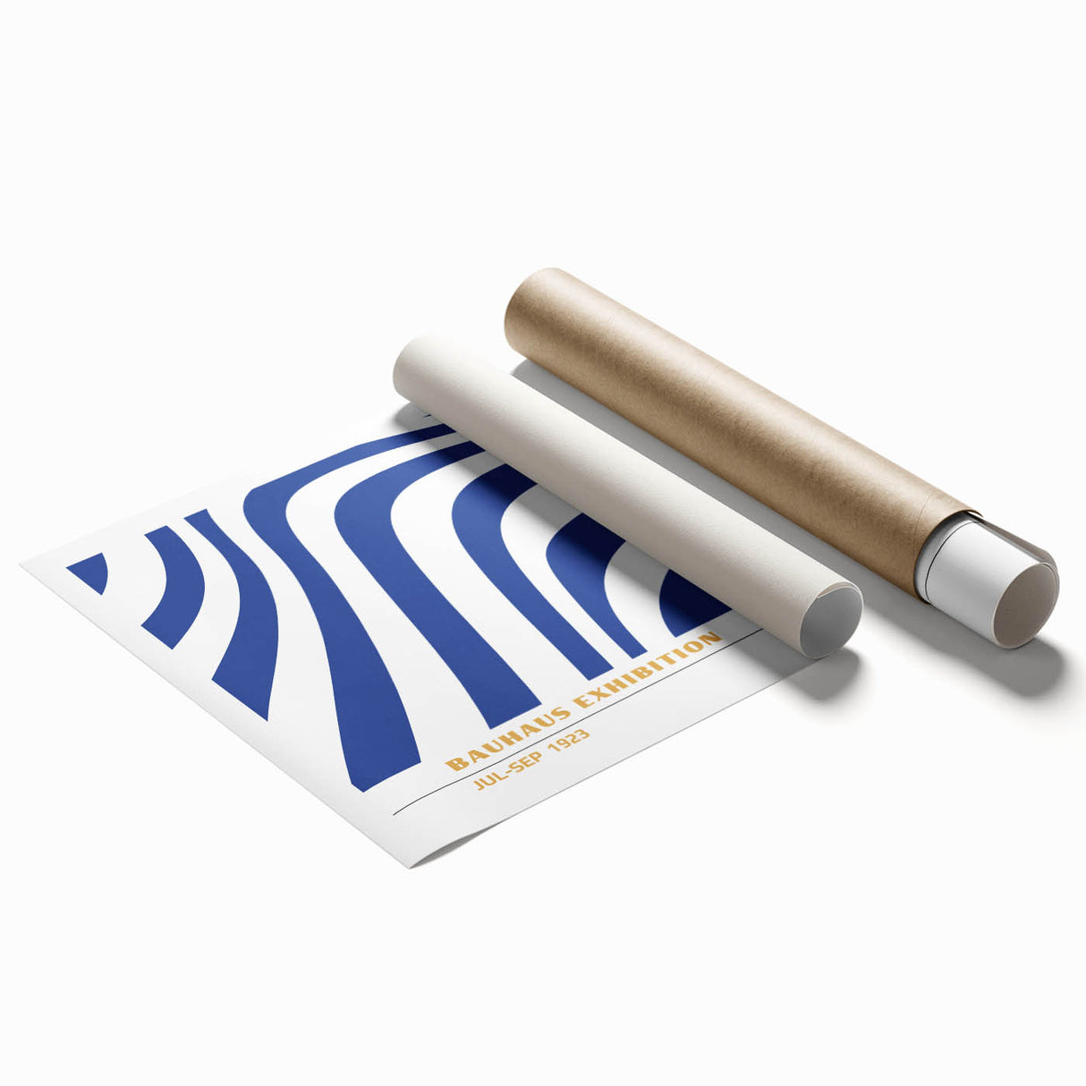 Bohemian Wall Art | Blue & White Bauhaus-Inspired Boho Canvas Print