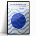 Bohemian Wall Art | Bauhaus Exhibition 1923 Boho Canvas | Blue Circle