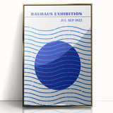 Bohemian Wall Art | Bauhaus Exhibition 1923 Boho Canvas | Blue Circle