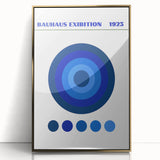 Bohemian Wall Art | Bauhaus Exhibition 1923 Boho Canvas | Blue Circles