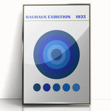 Bohemian Wall Art | Bauhaus Exhibition 1923 Boho Canvas | Blue Circles