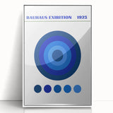 Bohemian Wall Art | Bauhaus Exhibition 1923 Boho Canvas | Blue Circles