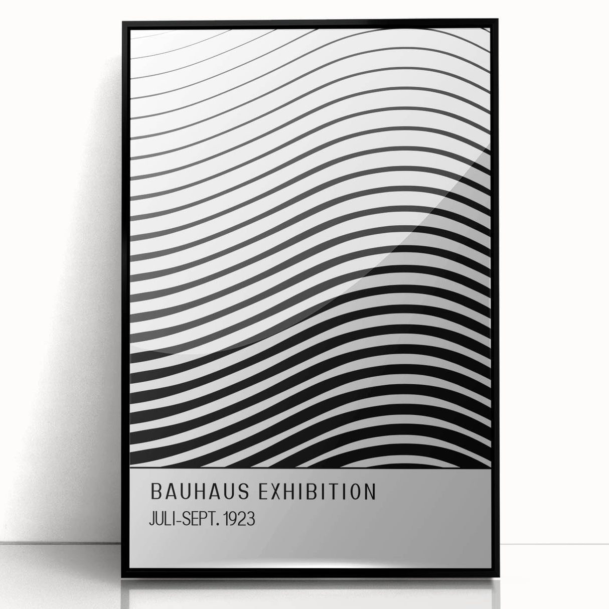 Bohemian Wall Art | Bauhaus-Inspired Wavy Boho Canvas | Eclectic Art Print