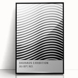 Bohemian Wall Art | Bauhaus-Inspired Wavy Boho Canvas | Eclectic Art Print