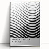 Bohemian Wall Art | Bauhaus-Inspired Wavy Boho Canvas | Eclectic Art Print