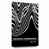 Bohemian Wall Art | Abstract Bauhaus Flowing Lines Canvas | Eclectic Print