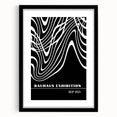 Bohemian Wall Art | Abstract Bauhaus Flowing Lines Canvas | Eclectic Print