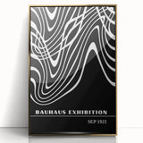 Bohemian Wall Art | Abstract Bauhaus Flowing Lines Canvas | Eclectic Print
